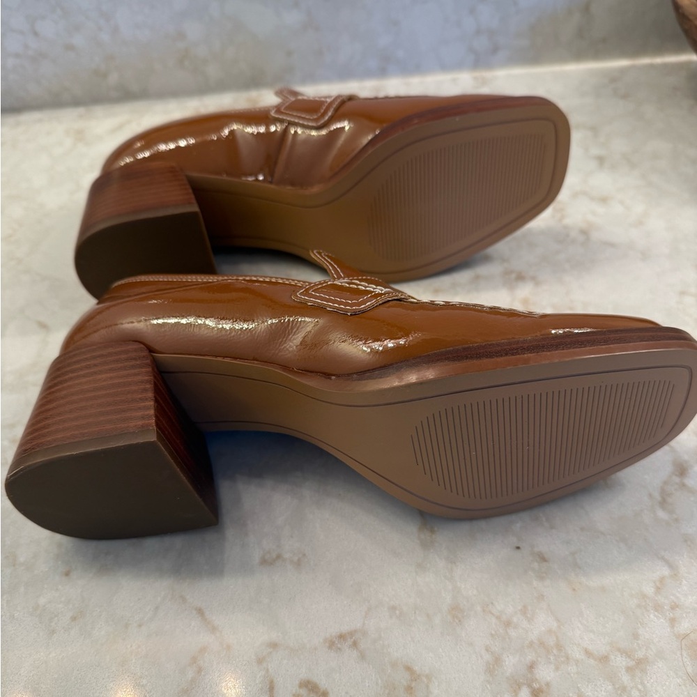 Steve Madden Tan Women's Block Heel Loafers